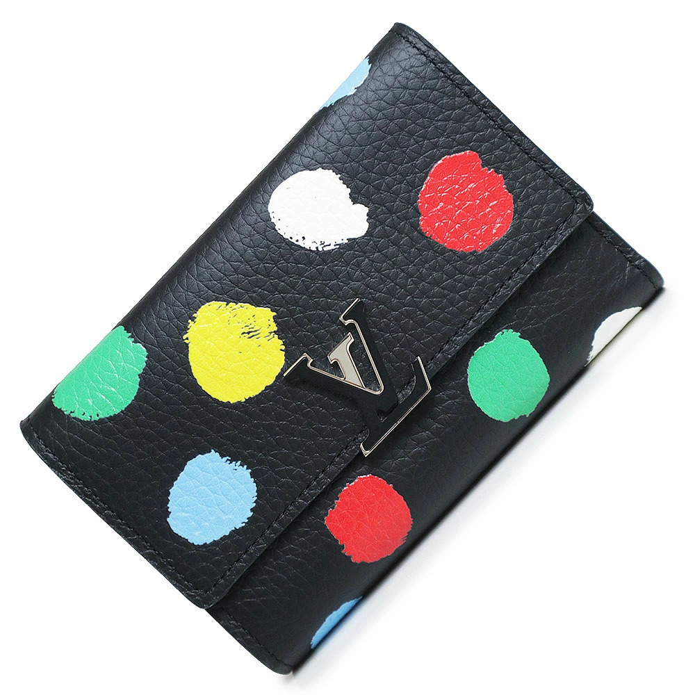 Louis Vuitton Yayoi Kusama Collaboration LV YK Painted Dot Portefeuille